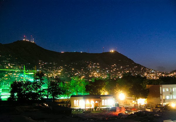 Kabul at night